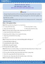 Đề thi học kì 2 KHTN 6 Cánh diều - Đề số 11
